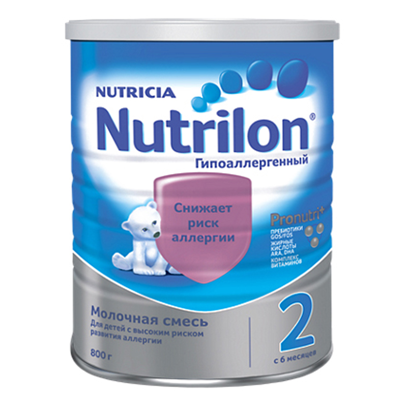 Nutricia Nutrilon 2 Гипоаллергенный Молочная смесь 6м+ 800г  607723