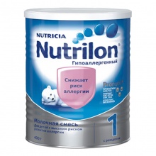 Nutricia Nutrilon 1 ГИПОАЛЛЕРГЕННЫЙ детская молочная смесь 400 гр. 737029 
