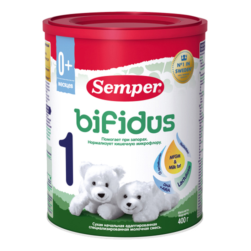 Semper Bifidus 1 Молочная смесь до 6 мес 400г 061291