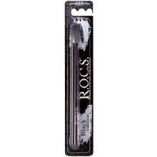 Зубная щетка R.O.C.S. Black edition средней жёсткости 730425