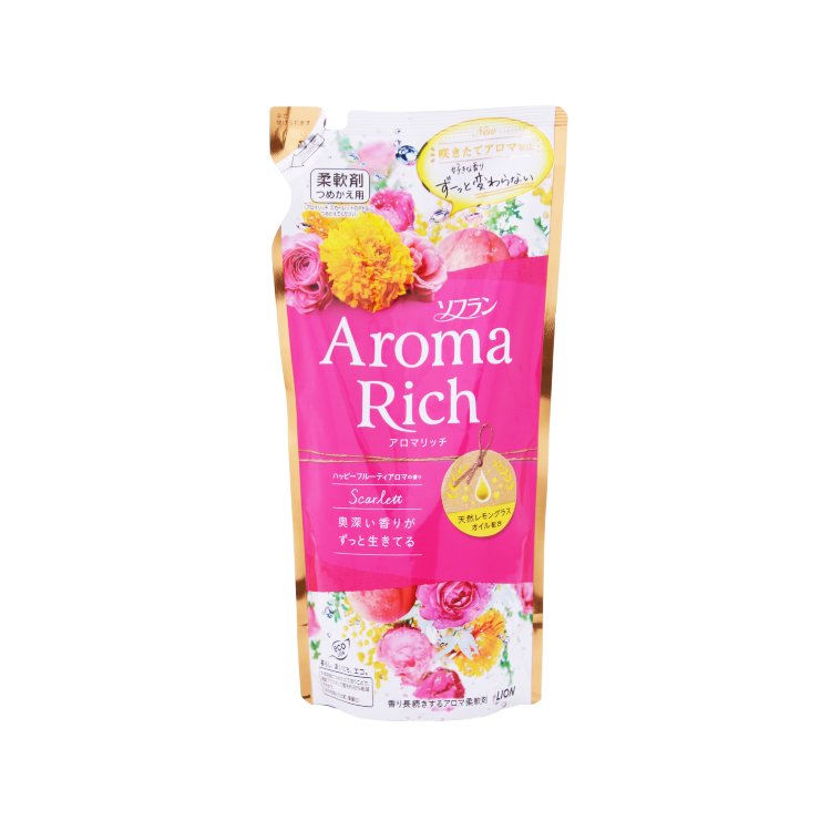 Кондиционер для белья "Aroma Rich Scarlett"с натуральными ароматическими маслами, 400мл запасной блок 292425