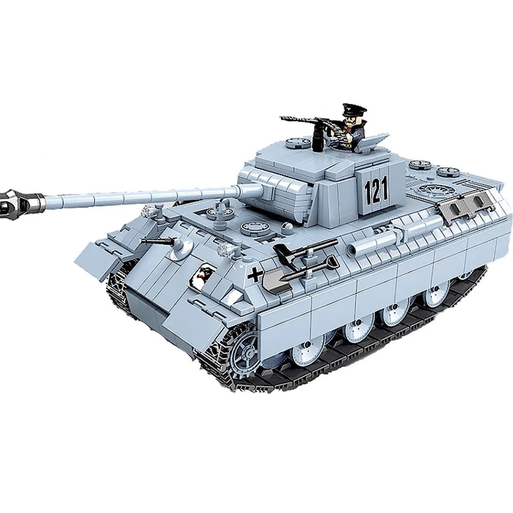Конструктор немецкий танк Пантера Panther / военная техника 1040 деталей 761228