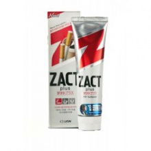 Зубная паста Zact plus с эффектом отбеливания кофейного и никотинового налета 150г 603849