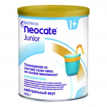 Nutricia NEOCATE Junior сухая смесь на основе аминокислот (от 1 года до 10 лет ) 400 гр 652710 