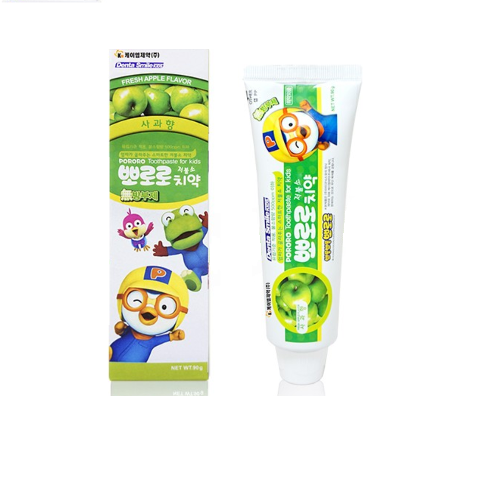 Зубная паста "Pororo" для детей от 3 лет с пониженным содержанием фтора (со вкусом яблока) 90 г 642007