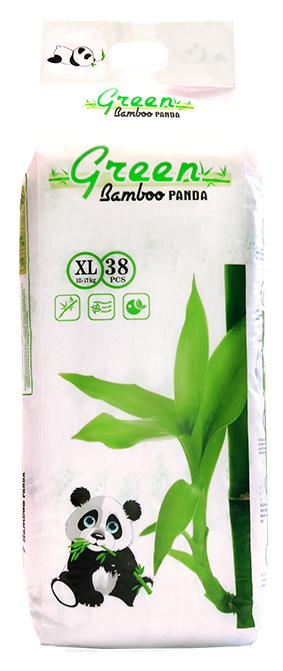 Подгузники-трусики GREEN Bamboo Panda XL (12 - 17 кг) 38 шт