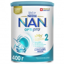NAN 2 Optipro молочная смесь с рождения 400г 477493