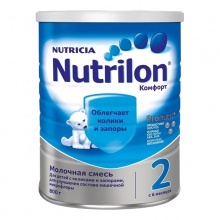 Nutricia Nutrilon 2 КОМФОРТ Молочная смесь 800г 607730