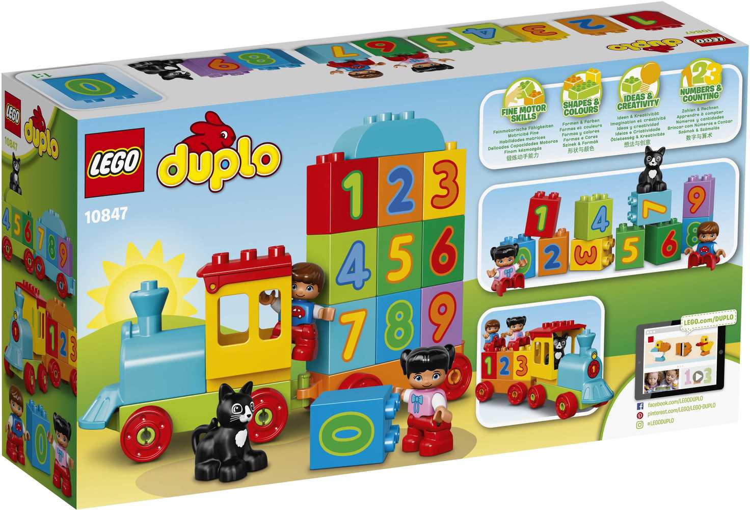 Конструктор LEGO DUPLO 10847 Поезд Считай и играй. Поврежденная коробка (незначительно).