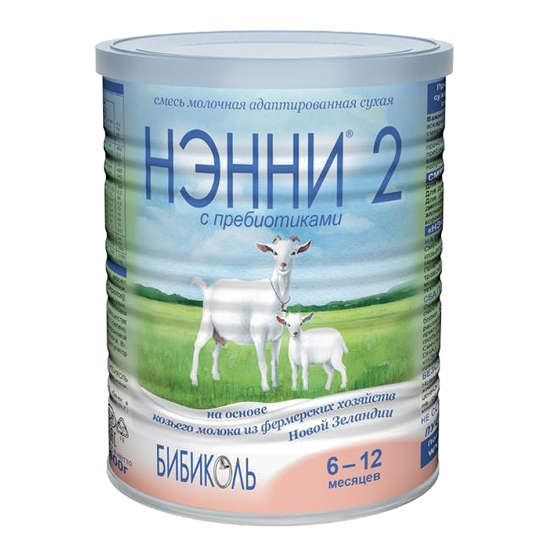 Молочная смесь Бибиколь Нэнни 2 800г (6-12мес) на основе козьего молока 231124 