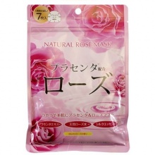 Japan Gals Натуральные маски для лица с экстрактом розы 7шт 010140