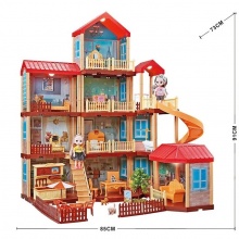 Кукольный домик "Домик принцессы" с мебелью 91 см. (321дет)