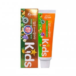 Детская гелевая зубная паста с ярким тропическим вкусом с 2 лет "Kizcare Kids" 75 г. 901895