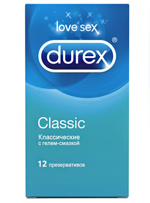Презервативы классические Durex Classic 12 шт 954243